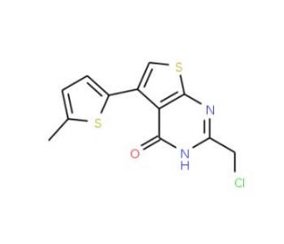 2-(chloromethyl)-5-(5-methylthien-2-yl)thieno[2,3-d]pyrimidin-4(3H)-one - chemical structure image