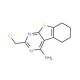 2-(chloromethyl)-5,6,7,8-tetrahydro[1]benzothieno[2,3-d]pyrimidin-4-amine (CAS 89567-04-4) - chemical structure image