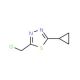 2-Chloromethyl-5-cyclopropyl-1,3,4-thiadiazole (CAS 138300-59-1) - chemical structure image