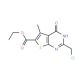 2-Chloromethyl-5-methyl-4-oxo-3,4-dihydro-thieno[2,3-d]pyrimidine-6-carboxylic acid ethyl ester (CAS 89567-06-6) - chemical s