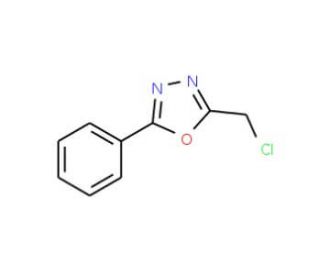 2-Chloromethyl-5-phenyl-[1,3,4]oxadiazole (CAS 33575-83-6) - chemical structure image