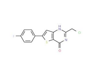 2-(chloromethyl)-6-(4-fluorophenyl)thieno[3,2-d]pyrimidin-4(3H)-one - chemical structure image