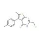 2-(chloromethyl)-6-methyl-5-(4-methylphenyl)thieno[2,3-d]pyrimidin-4(3H)-one - chemical structure image