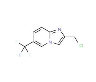 2-(Chloromethyl)-6-(trifluoromethyl)-imidazo[1,2-a]pyridine (CAS 118000-42-3) - chemical structure image