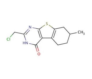 2-Chloromethyl-7-methyl-5,6,7,8-tetrahydro-3H-benzo[4,5]thieno[2,3-d]pyrimidin-4-one - chemical structure image