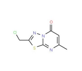 2-(chloromethyl)-7-methyl-5H-[1,3,4]thiadiazolo[3,2-a]pyrimidin-5-one - chemical structure image