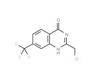 2-(chloromethyl)-7-(trifluoromethyl)quinazolin-4(3H)-one - chemical structure image