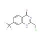 2-(chloromethyl)-7-(trifluoromethyl)quinazolin-4(3H)-one - chemical structure image