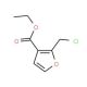 2-Chloromethyl-furan-3-carboxylic acid ethyl ester (CAS 53020-09-0) - chemical structure image
