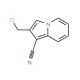 2-(chloromethyl)indolizine-1-carbonitrile (CAS 731821-82-2) - chemical structure image