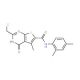 2-(chloromethyl)-N-(2,4-dimethylphenyl)-5-methyl-4-oxo-3,4-dihydrothieno[2,3-d]pyrimidine-6-carboxamide - chemical structure