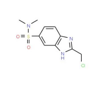 2-(chloromethyl)-N,N-dimethyl-1H-benzimidazole-5-sulfonamide - chemical structure image