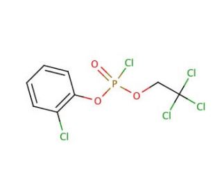 2-Chlorophenyl 2,2,2-trichloroethyl chlorophosphate (CAS 59819-52-2) - chemical structure image