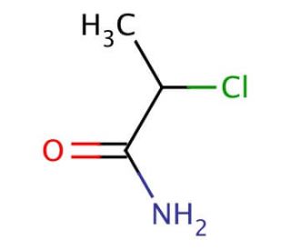 2-Chloropropionamide (CAS 27816-36-0) - chemical structure image
