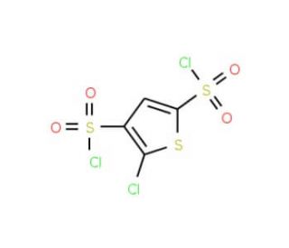 2-Chlorothiophene-3,5-bis(sulfonyl chloride) (CAS 86806-70-4) - chemical structure image