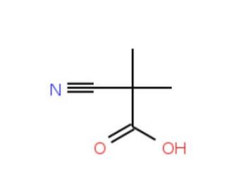 2-cyano-2,2-dimethylacetic acid (CAS 22426-30-8) - chemical structure image