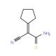 2-cyano-2-cyclopentylideneethanethioamide (CAS 129224-51-7) - chemical structure image