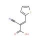 2-Cyano-3-(2-thienyl)acrylic acid (CAS 58177-53-0) - chemical structure image
