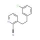 2-Cyano-3-(3-chlorophenylethyl)pyridine (CAS 31255-57-9) - chemical structure image