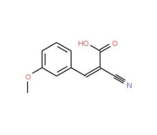 2-Cyano-3-(3-methoxy-phenyl)-acrylic acid (CAS 126058-00-2) - chemical structure image