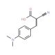 2-Cyano-3-(4-dimethylamino-phenyl)-acrylic acid - chemical structure image