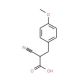 2-Cyano-3-(4-methoxyphenyl)propionic acid (CAS 36397-19-0) - chemical structure image