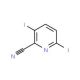 2-Cyano-3,6-diiodopyridine (CAS 827616-53-5) - chemical structure image