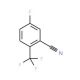 2-Cyano-4-fluorobenzotrifluoride (CAS 240800-45-7) - chemical structure image