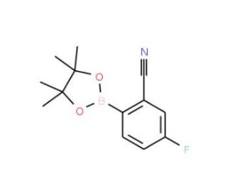 2-Cyano-4-fluorophenylboronic acid pinacol ester (CAS 461451-63-8) - chemical structure image