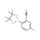 2-Cyano-4-fluorophenylboronic acid pinacol ester (CAS 461451-63-8) - chemical structure image