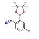2-Cyano-5-fluorophenylboronic acid pinacol ester (CAS 463335-96-8) - chemical structure image
