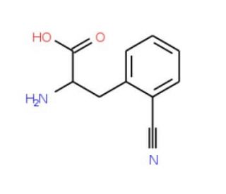 2-Cyano-L-phenylalanine (CAS 263396-42-5) - chemical structure image