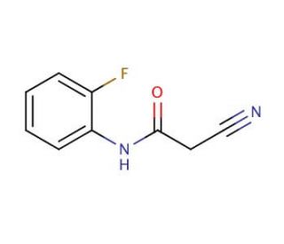 2-Cyano-N-(2-fluoro-phenyl)-acetamide - chemical structure image