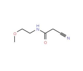 2-Cyano-N-(2-methoxy-ethyl)-acetamide (CAS 15029-44-4) - chemical structure image