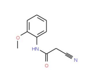 2-Cyano-N-(2-methoxy-phenyl)-acetamide (CAS 63631-09-4) - chemical structure image