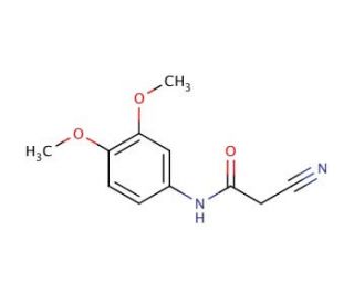 2-Cyano-N-(3,4-dimethoxy-phenyl)-acetamide - chemical structure image