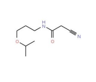 2-cyano-N-(3-isopropoxypropyl)acetamide (CAS 15029-49-9) - chemical structure image