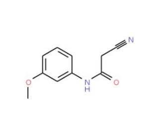 2-Cyano-N-(3-methoxy-phenyl)-acetamide (CAS 91818-29-0) - chemical structure image