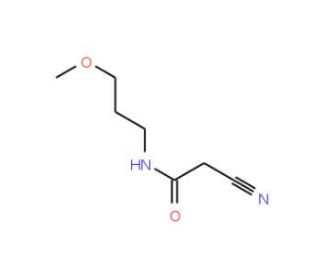 2-Cyano-N-(3-methoxy-propyl)-acetamide (CAS 15029-45-5) - chemical structure image