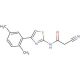 2-cyano-N-[4-(2,5-dimethylphenyl)-1,3-thiazol-2-yl]acetamide - chemical structure image