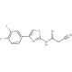 2-cyano-N-[4-(3,4-difluorophenyl)-1,3-thiazol-2-yl]acetamide - chemical structure image