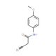 2-Cyano-N-(4-methoxyphenyl)acetamide (CAS 5382-38-7) - chemical structure image
