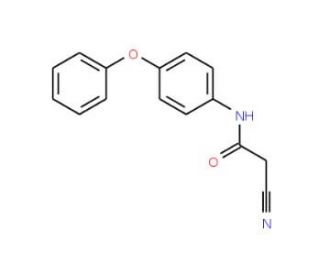 2-Cyano-N-(4-phenoxy-phenyl)-acetamide - chemical structure image