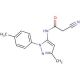 2-Cyano-N-(5-methyl-2-p-tolyl-2H-pyrazol-3-yl)-acetamide - chemical structure image