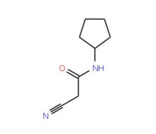 2-cyano-N-cyclopentylacetamide (CAS 15112-75-1) - chemical structure image