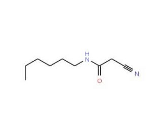 2-cyano-N-hexylacetamide (CAS 52493-37-5) - chemical structure image