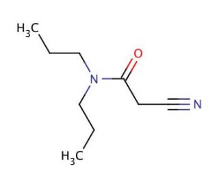 2-Cyano-N,N-dipropylacetamide (CAS 53807-35-5) - chemical structure image