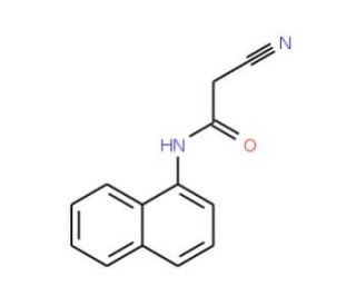 2-Cyano-N-naphthalen-1-yl-acetamide (CAS 22302-63-2) - chemical structure image