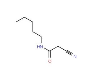 2-cyano-N-pentylacetamide (CAS 39488-46-5) - chemical structure image
