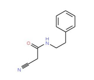 2-Cyano-N-phenethyl-acetamide (CAS 51838-02-9) - chemical structure image
